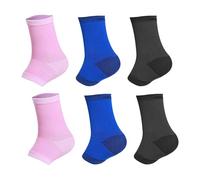 3 Pares De Protectores De Tobillo Para Niños, Protectores De Pies Elásticos, Protectores De Pies Transpirables, Protectores De Pies Deportivos, Tobillera