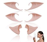 3 pares de suaves orejas de elfo, orejas de elfo para mujer, orejas de elfo de látex, para adolescentes y adultos, disfraz de elfo, Navidad, Halloween, carnaval, fiestas, accesorios