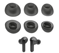 3 pares de tapones de repuesto para auriculares JBL Live Pro 2 TWS/Live Free 2/Tour Pro 2/Vibe Bud, accesorios de silicona, color negro y azul