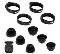 3 pares de tapones de repuesto para Samsung Buds Fe, Samsung Earbuds Fe, Samsung Galaxy Buds Fe SM-R400N, color negro