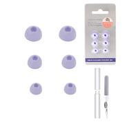 3 pares de tapones de silicona para auriculares Anker Soundcore Liberty 4 NC, daunke de repuesto, 3 tamaños diferentes (S/M/L), suaves y cómodos, para auriculares in-ear, color morado