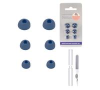 3 pares de tapones de silicona para auriculares Anker Soundcore Liberty 4 NC, daunke de repuesto, 3 tamaños diferentes (S/M/L), suaves y cómodos, color azul