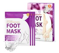 3 Pares Mascarilla Exfoliante Pies,Mascarilla Hidratante Pies,calcetines hidratantes para pies con acción emoliente,hidratación intensiva,Ideal para Cuidado de Pies,Uso Fácil y Rápido