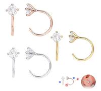 3 Pares Pendientes de Drenaje Linfático,Pendientes Abiertos En Forma de C,Pendientes de Drenaje Linfático para Bajar de Peso,Pendientes Magnéticos Joyas para Mujer