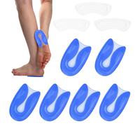 3 pares Plantillas Gel para Espolón Calcáneo y Tendón de Aquiles - Almohadillas Talón para zapatos,almohadillas gel U para el talón hombre y mujer
