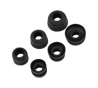 3 Pares | Repuesto Puntas Almohadillas de Silicona compatibles con Auriculares Sennheiser IE80/IE8/IE60, JBL Project Rock/UA Flash X | Doble Pestaña | Antideslizantes | S/M/L 3 Tamaños Diferentes