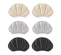 3 pares Taloneras para zapatos, Tacón Plantillas Autoadhesivas, Almohadillas Taloneras Antirozaduras Zapatos, Almohadillas de Tacón de Esponja, Almohadillas para Talones Reducir Talla Zapato