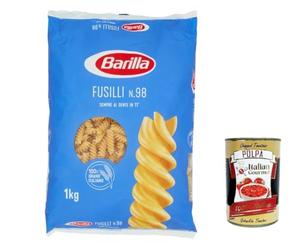 3 pastas Barilla Fusilli nº 98 italiana de 1 kg + Polpa italiana Gourmet 400 g