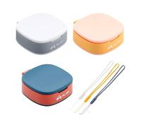 3 pastilleros pequeños portátiles con 3 cordones, caja de medicamentos pequeña, caja de almacenamiento de medicamentos, juego organizador de píldoras, caja de medicamentos de plástico para uso diario