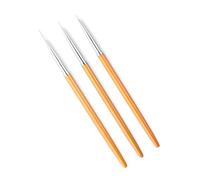 3 PC/Set Uñas Pintura Pincel De Bolígrafo Pincelado Pintura Para Detalles Línea Larga