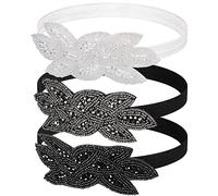 3 pcs 1920s diademas mujer Gatsby accesorios disfraz cristal diadema tocado 1920s accesorios para el cabello para mujeres