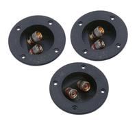 3 Pcs 2-Way Speaker Box Terminal Binding Post Round Spring Cup Subwoofer Plugs compatible withCar Home DIY