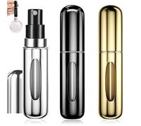 3 PCS 5ML Atomizador Perfume Recargable, Mini botella rociadora portátil, Pulverizador colonia recargable, perfume miniatura sin fugas, frasco. Ideal para salir de noche, viajar, fiestas, citas.