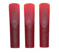 3 PCS ALTO Saxófono Cañador Portable Desgaste Resiliente Avanzado Avanzado Saxofón ReedTransparente ALTO Saxofón Reed Sax Reedsaaxophone Reeds 2.5REDES PARA (rojo)