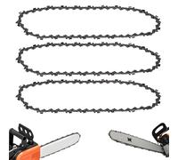 3 PCS Chaînes de Tronçonneuse pour Guide-Chaîne de 12" (30 cm), 45 Maillons d'Entraînement, 1,1mm Faible Rebond, Compatibles avec Plusieurs Modèles Stihl