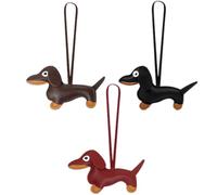3 PCS Charms para Bolsos, Llavero de Perro Salchicha Personalizado, Llavero de Perro Salchicha, Llavero de Perro Llavero de Pareja Accesorios de Perro Salchicha de Metal