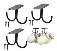 3 Pcs Colgador Tazas Pared, Colgador Tazas Cocina, Gancho de La Taza, Colgador Tazas Mueble para Guardar Taza de Café Taza Jarra Cerveza Colgar Utensilios de Cocina, con 6 Tornillos(Negro)