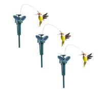 3 Pcs Colibrí Solar Aleteo, Colibrí Con Energía Solar O Batería, Colibríes