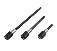 3 PCS Extensor de Broca, Porta Puntas Magnetico, Portapuntas Magnéticos para Taladro Eléctrico para Vástago Hexagonal de 1/4", para Destornilladores Eléctricos y Manuales, 60mm, 100mm, 150mm
