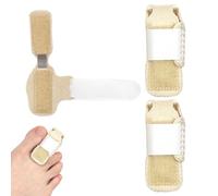 3 Pcs Férula para Dedo en Martillo color piel, ferula dedo martillo, Corrector Dedos del Pie, Soporte de Puntera Ajustable en Forma de U, Enderezador de Dedos de Los Pies