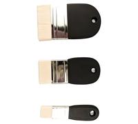 3 Pcs Flat Paddle Brushes Watercolour Acrylic Brush Nylon Hair Painting Art Supplies For Artists Students Wide Paint Brushes Paddle Paint Set Painting For Students