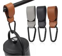 3 PCS Gancho para Cochecito, Ganchos Universales Seguros y Resistentes para Cochecito, Accesorios para Cochecito, Ganchos de Aluminio para Cochecito, Bicicleta, Carro, Bolsa para Colgar, Mochila
