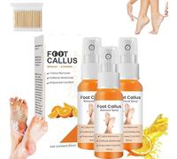 3 Pcs GFOUK Foot Callus Removal Spray, 30ml Foot Heel Callus Remover Spray, Foot Exfoliating Spray, Dry Toe Skin & Calluses, Quicky Remove Dead Skin