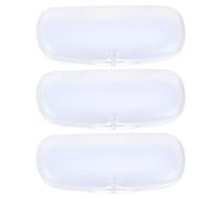 3 Pcs Glasses Case Plastic Glasses Clear Glasses Frames Clear Organizer Box Eyewear Storage Case Clear Eyeglasses Sunglass Protector Frosted Storage Box Glasses Storage Case Hard