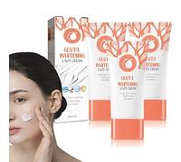 3 Pcs Gluta Whit-Ening Facial Cream Lotion Moisturizing Lazy Cream 30g, Gluta Whitening Lazy Cream, Long Term Makeup Moisturizing 10s Whiten