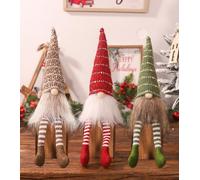 3 Pcs Gnomo Navidad, Muñecos Navideños Sin Rostro, Figuras Duendes Navideñas de Felpa, Bonecos de Natal Felpa, Noel Enano Adornos, Grande Enfeites de Natal Decoración para Mesa Casa Hogar Decorar