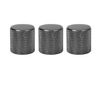 3 PCS Guitar Volume Tone Knob Control de control de metal Guitarras LP A B Potentiómetros (Negro)
