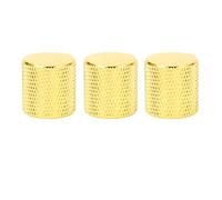 3 PCS Guitar Volume Tone Knob Control de control de metal Guitarras LP A B Potentiómetros (Oro)