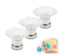 3 Pcs Jabonera Ducha Sin Taladro,Jabonera Ducha,Jaboneras Magnéticas con Ventosa,Fijación Sólida,De Sin Taladrar,Se Adhieren Fácilmente A Todas Las Superficies - Ideal para Baños,Cocinas
