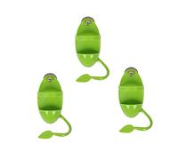 3 pcs Pájaro con Perchas Plástico Que Se Alimenta Bastidores Alimentación Loros Loro Accesorios，para Hueso, Soporte de Jaula de Loro, Accesorios para cacatúas, periquitos, coñas, Color Verde