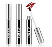 3 Pcs Perfilador Labios Peel Off de Larga Duración, Lip Stain Peel Off Impermeable, Tinte Labios Mate, Lip Tint, Set Perfilador Labios para Mujeres (Marrón Claro + Marrón Oscuro + Rojo Vino)