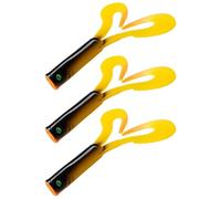 3 Pcs Pike Fishing Lures, Soft Fishing Lure with Sequin PVC Spinning Souple Bait Reusable Double-Tailed Worm Lures for Sea Bass, Trout, Perch, Sea Fishings Accessories