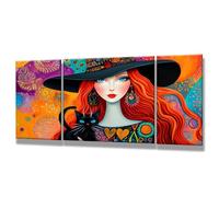 3 Pcs Pintar por Numeros Adultos, Dibujos animados, DIY Painting by Numbers Adult, Bruja, Cuadros para Pintar por Numeros, Decoracion Hogar, Regalos Originales para Mujer 30x60cm, Sin Marco 0q-201