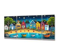 3 Pcs Pintar por Numeros Adultos, Lindo, DIY Painting by Numbers Adult, Casa, Cuadros para Pintar por Numeros con Pinturas Acrilicos, Decoracion Hogar, Regalos Originales para Mujer 70x140cm 0q-204