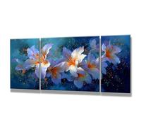 3 Pcs Pintar por Numeros Adultos, Lirio, DIY Painting by Numbers Adult, Planta, Cuadros para Pintar por Numeros con Pinturas Acrilicos, Decoracion Hogar, Regalos Originales para Mujer 70x140cm 0q-2
