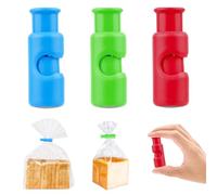 3 Pcs Pinzas Bolsas Alimentos, Cierres para Bolsos con Cierre a Presión, Pinzas para Bolsas de Alimentos de Plástico Reutilizables para sellar y mantener frescura de snacks, papas fritas y pan