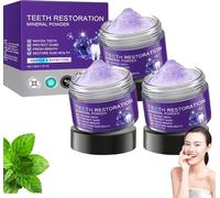 3 PCS Polvo Mineral para La Restauración de Dientes, Polvo Mineral para Blanquear Los Dientes, Eficaz para Fortalecer Los Dientes Y Las Encías, Polvo Mineral para La Restauración Dental