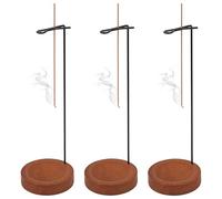 3 Pcs Porta Incienso Madera invertido, Soporte para Varilla de Incienso de Madera Porta inciensos per bastoncino, Home Decor, Yoga, meditación, Oficina y decoración del hogar