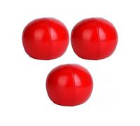 3 pcs PU Juggling Balls Clown Juggle Ball Set for Beginner&Professionals(red)