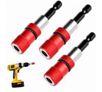 3 Pcs Puntas Atornillador Imantadas Portapuntas Magnéticos con Tope