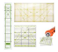 3 PCS Regla Patchwork, Reglas de Costura Patronaje, 15x30cm/15x15cm/5x30cm