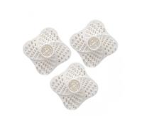 3 Pcs Reusable Drain Hair Catcher Cover with Suction Cups, Durable Silicone Shower Drain Hair Filter