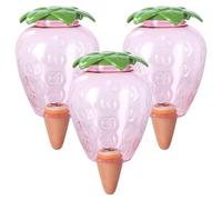3 Pcs Riego Plantas Vacaciones 500ml, Goteros de Riego Automático de Plástico con Cono de Goteo, Autorriego Globos Bolas de Riego, Dispensadores de Agua para Macetas Flores Exterior Interior (B)