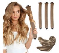3 Pcs Rizador Pelo Sin Calor,con Bufanda,Rizador de Pelo Overnight Blowout,Rizos Sin Calor, Rizador Pelo Ondas Sin Calor Varilla,con Gancho,DIY Rizos Sin Calor para Rizos, Cortos,Lisos o Rizados