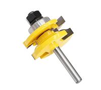 3 PCS Roman Ogee Rail and Stile Router Bit Set Hoja de Carburo Tungsteno Premium Herramienta Fresado Acero al Carbono para Trabajo la Madera con Vástago 1 4 Pulgada Cortador Lengüeta y Ranura Marcos P
