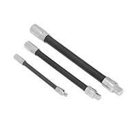 3 PCS Set de Extensión de Perforación Eléctrica flexible: Portavasos Acero Resorte, 1/4 Pulgadas, 3/8 Pulgadas, 1/2, para Reparar y Flexionar, Se Adapta a Todos los Taladros y Llave Eléctricas